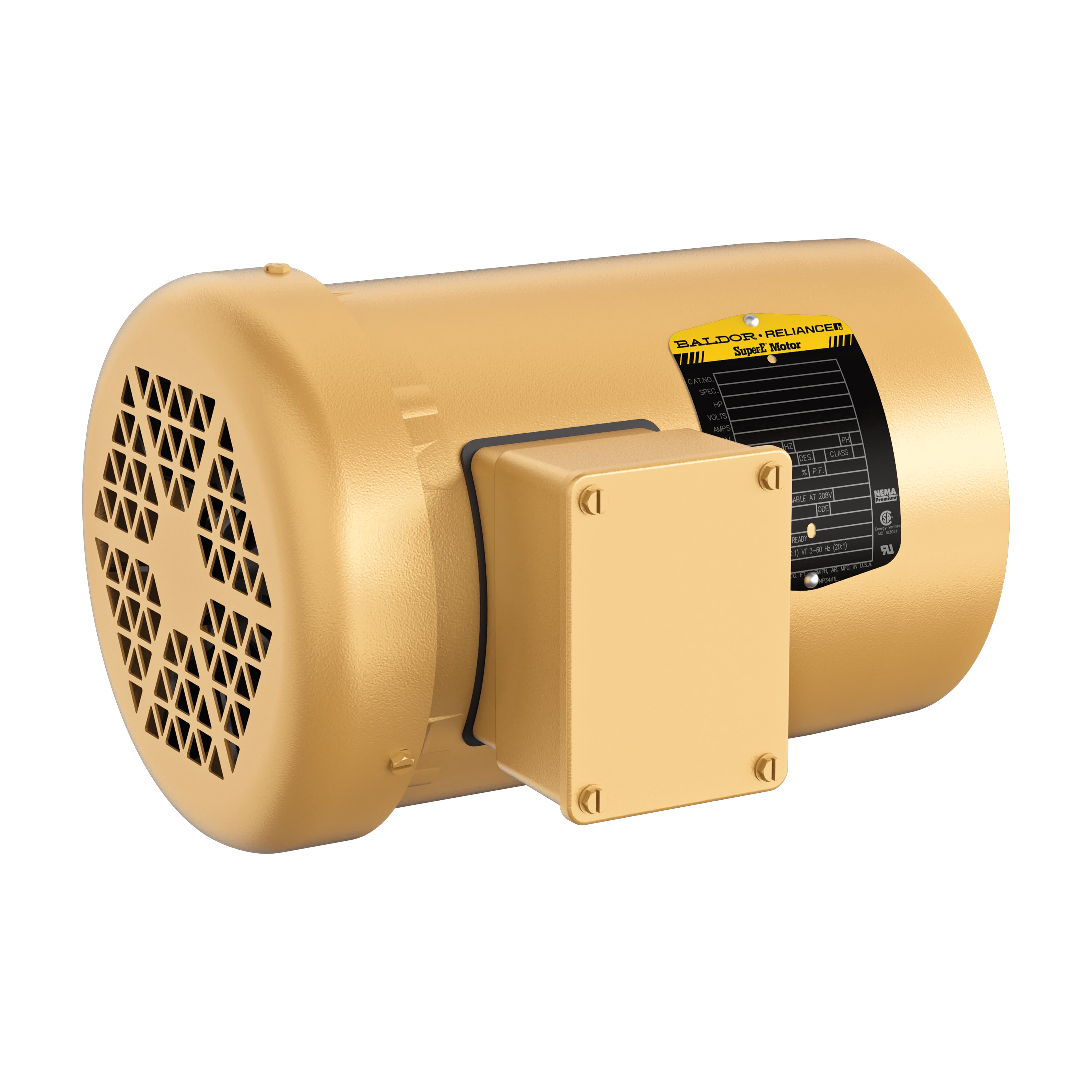 1HP,3450RPM,3PH,60HZ,56C,3516M,TEFC — photo 3 of 3
