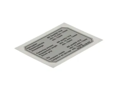 Plate, output flange IW, de/en/fr