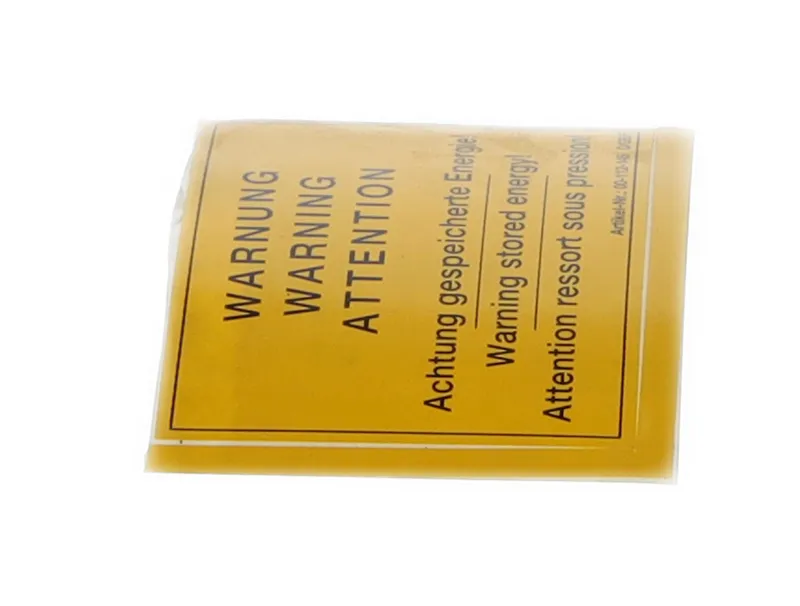 "WARNING" sign, de/en/fr — photo 3 of 9
