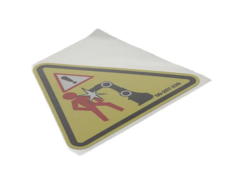Adhesive label “Danger zone AGILUS” — photo 6 of 9