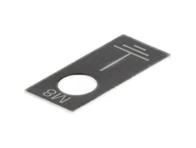 Kuka 69290312 – Ground symbol M8 aluminum 30x14 Kuka 69290312 – Ground symbol M8 aluminum 30x14