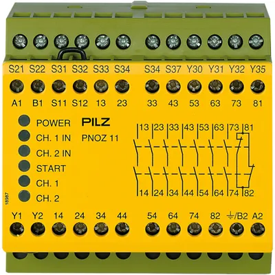 Pilz 774081 – PNOZ 11 42VAC 24VDC 7n/o 1n/c