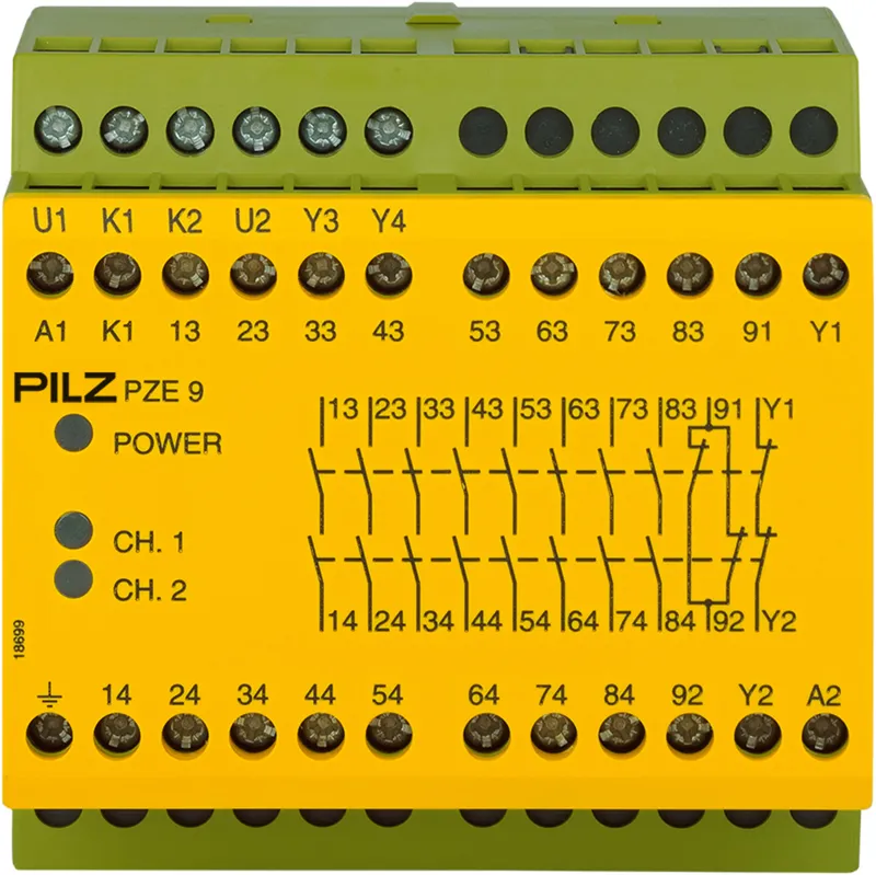 Pilz 774143 – PZE 9 110-120VAC 8n/o 1n/c
