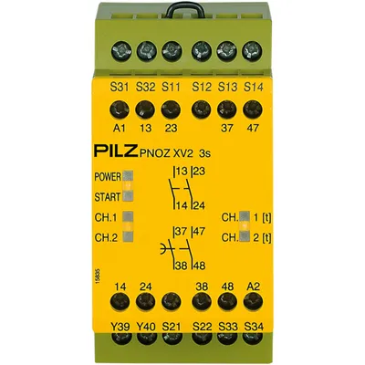 Pilz 774505 – PNOZ XV2 3/24VDC 2n/o 2n/o fix