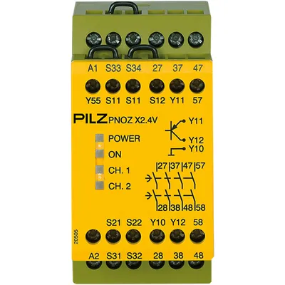 Pilz 774517 – PNOZ X2.4V 1/24VDC 4n/o 1so fix