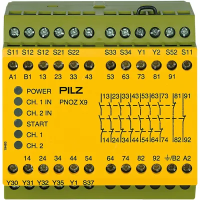 Pilz 774605 – PNOZ X9 100-120VAC 24VDC 7n/o 2n/c 2so