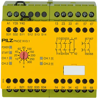 Pilz 774618 – PNOZ XV3.1 300/24-240VACDC 3no 1nc 2no t