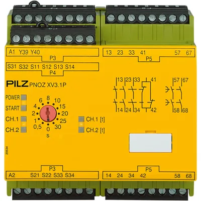 Pilz 777520 – PNOZ XV3.1P 30/24VDC 3n/o 1n/c 2n/o t