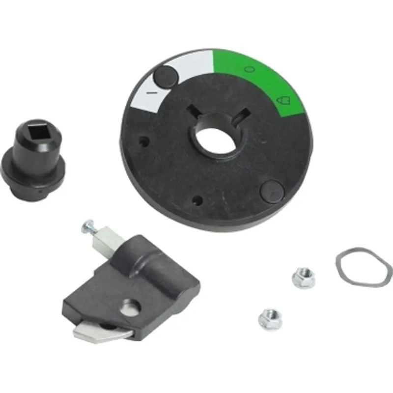 Front, side rotary handle C60 / 120 and NC45 / 100 / 125 - black handle