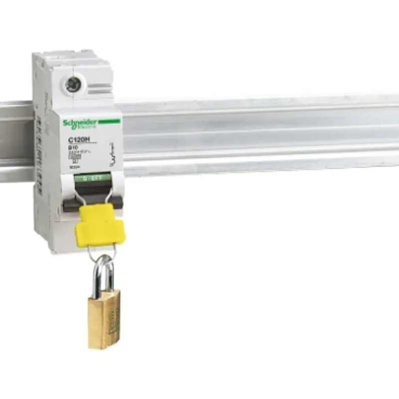 Padlocking device compatible/for Acti9 C120 MCB, Acti9 C120NA-DC Switch and Acti9 RCCB-ID 125A, set of 4 — photo 3 of 3