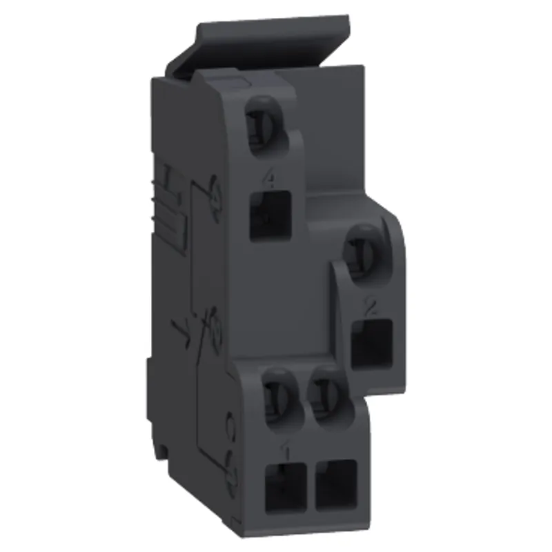 Standard auxiliary contact, circuit breaker status OF/SD/SDE/SDV, 1 changeover contact type, screwless spring terminals — photo 1 of 4