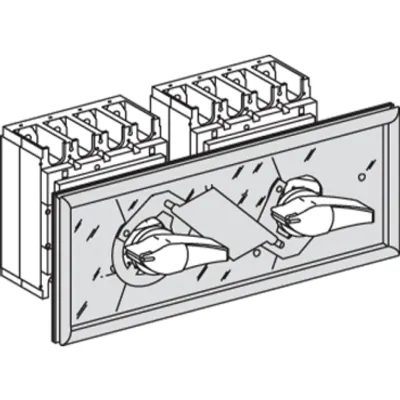 interlocking for devices with direct/extended rotary handle, 320 to 630 A