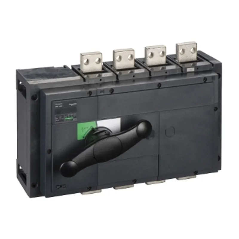 switch disconnector, Compact INS1000, 1000A, standard version with black rotary handle, 4 poles — photo 1 of 2