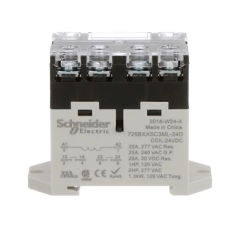 Power relay, SE Relays, 25A, 2NO, 24VDC, LED push button, screw terminals, DIN or panel mount — photo 6 of 9