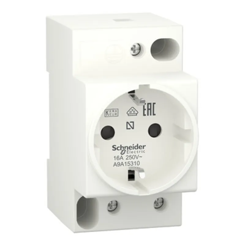 DIN socket, Acti9 iPC, 2P+E, 16A, 250VAC, german