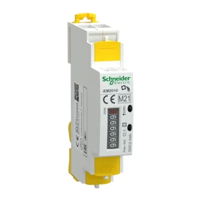 modular single phase power meter iEM2010 - 230V - 40A with pulse