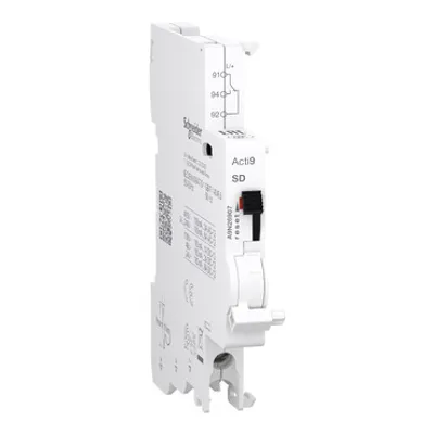 Auxiliary contact, Acti9 A9N, SD, 1 C/O, 100mA to 6A, 24-415 VAC, 24-130 VDC, bottom connection