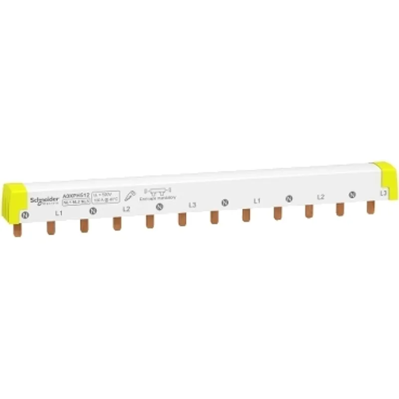 Acti9 - comb busbar - 3L+N balanced - 18 mm pitch - 12 modules - 100 A