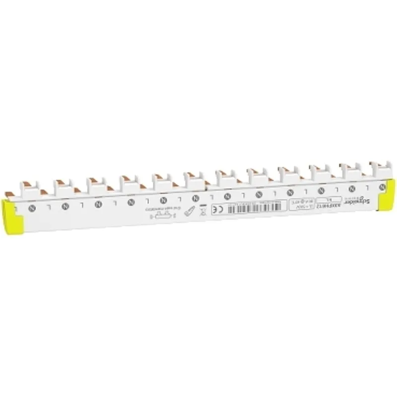 Acti9 - comb busbar bottom - 1L+N - 9 mm pitch - 12 modules - 80A