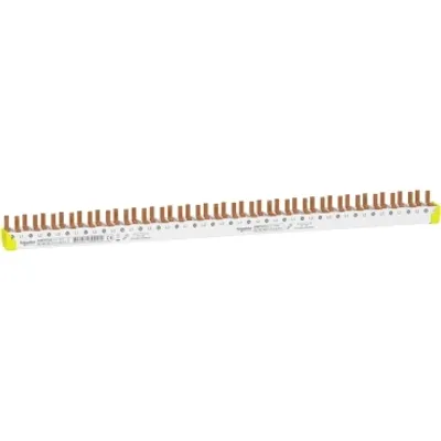 comb busbar bottom, Acti9, 3P+N balanced, 9 mm pitch, 24 modules, 80 A