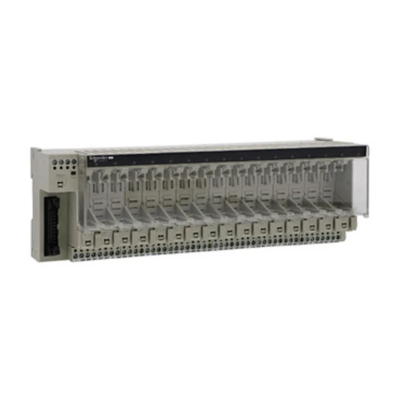 sub-base for plug-in relay ABE7 - 16 channels - fuses - isolator - relay 12.5 mm — photo 1 of 2