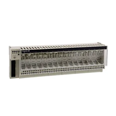 sub-base for plug-in relay ABE7 - 16 channels - relay 12.5 mm