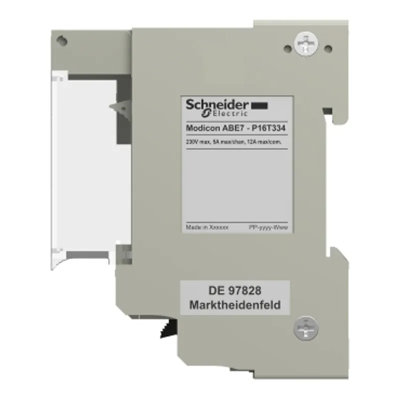 sub-base for plug-in relay ABE7 - 16 channels - fuses - relay 12.5 mm — photo 4 of 7