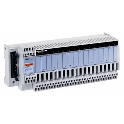 sub-base - soldered electromechanical relays ABE7 - 8 channels - relay 5 mm