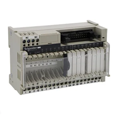 Sub-base with plug-in electromechanical relay ABE7, 16 channels, relay 5 mm