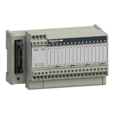 sub-base - soldered electromechanical relays ABE7 - 16 channels - relay 5 mm