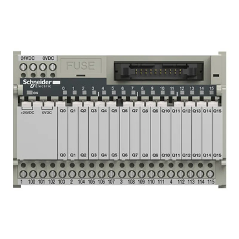 Sub-base with plug-in electromechanical relay ABE7, 16 channels, relay 5 mm — photo 3 of 7