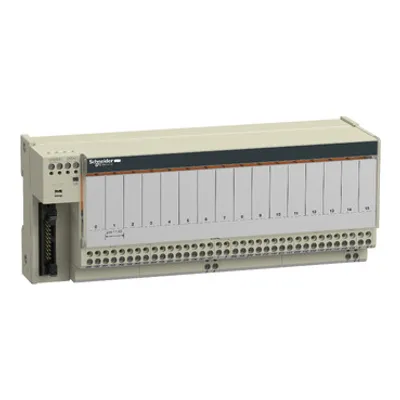 Sub-base with plug-in electromechanical relay ABE7 - 16 channels - relay 10 mm
