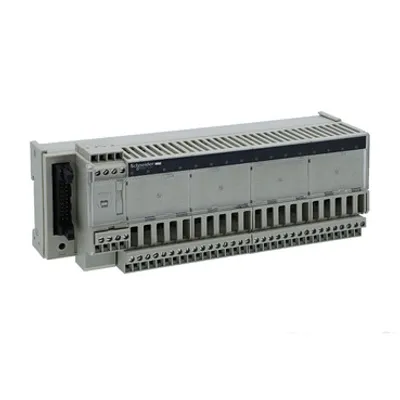 sub-base - soldered solid state output relay ABE7 - 16 inputs - 24 V DC