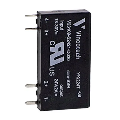 plug-in solid state relay - 5 mm - output - 24 V DC - 2 A