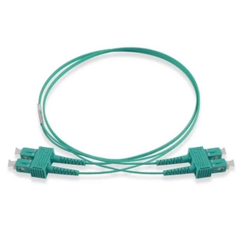 Fibre optic patch cord, Actassi, OM3, SC-SC, duplex, LSZH, 3 m