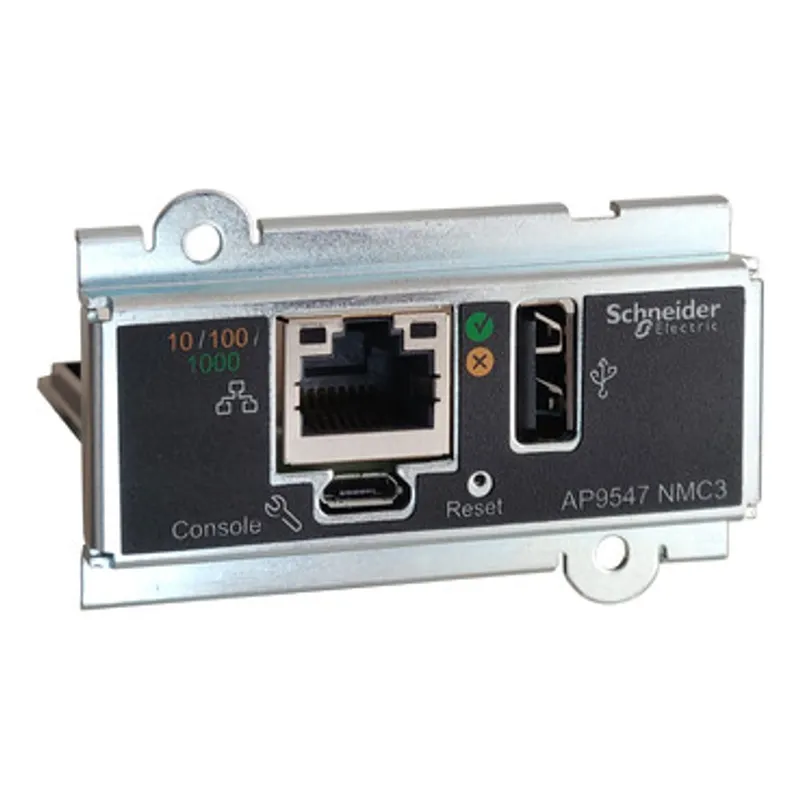 Device monitoring and management, Network Management Cards, NMC3 for Easy UPS 3S, 3M, 3L, Galaxy 3L & Galaxy PW, remote UPS monitoring and management