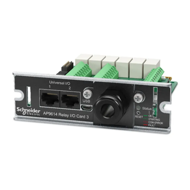 Dry contact, Management Options, Dry Contact I/O Card, monitor external UPS environmental sensors, output relays, and input contacts — photo 1 of 4