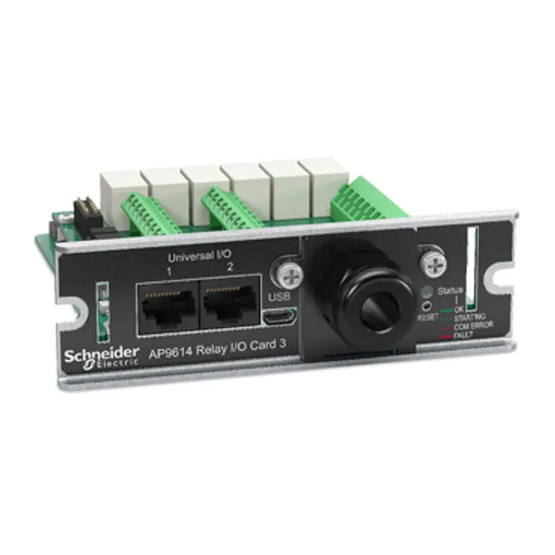 Dry contact, Management Options, Dry Contact I/O Card, monitor external UPS environmental sensors, output relays, and input contacts — photo 3 of 4