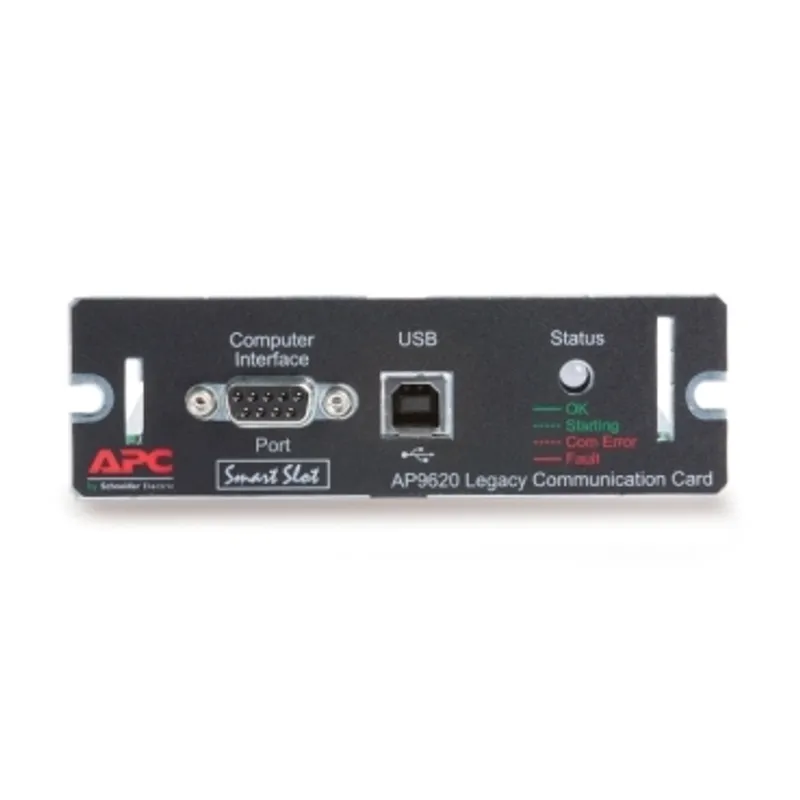 Protocol translation to UPS-Link, Management Options, Legacy Communications SmartSlot Card, UPS support for UPSLink protocol serial communications