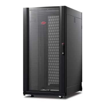 APC NetShelter AV, Server Rack Enclosure, 24U, 10-32 Threaded Rails, Black, 1199H x 600W x 806D mm — photo 1 of 5