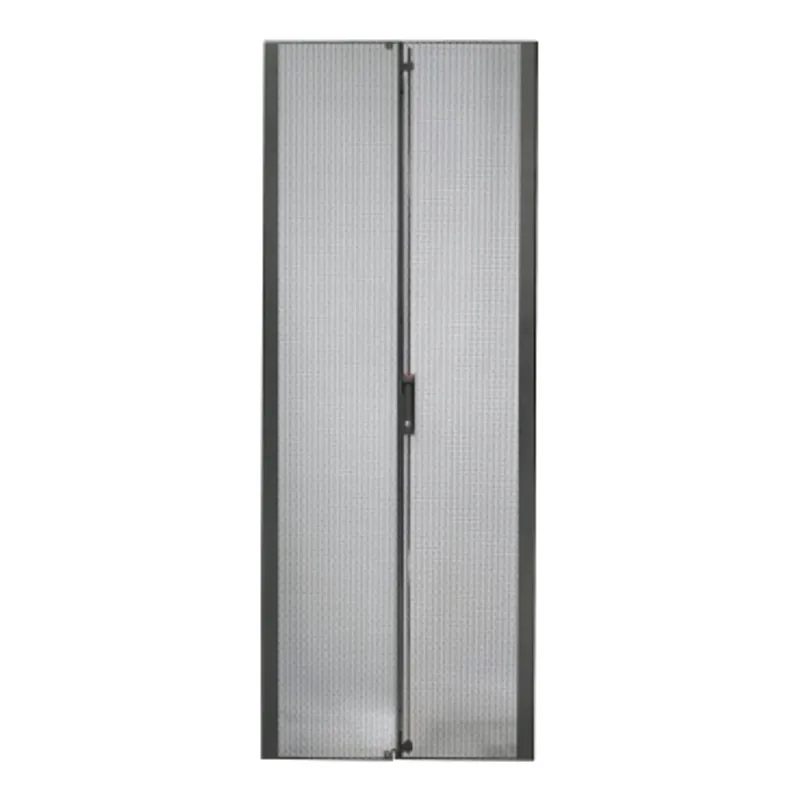 NetShelter SX 48U 600mm Wide Perforated Split Doors Black — photo 1 of 2