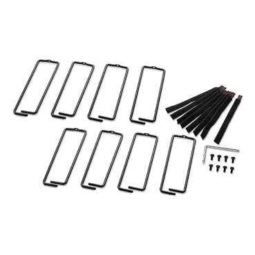 APC NetShelter Cable Management, Vertical Cable Manager, Rings, for  NetShelter 750 and 800mm W Enclosures, Set of 8, 76 x 19 x 203 mm — photo 1 of 3