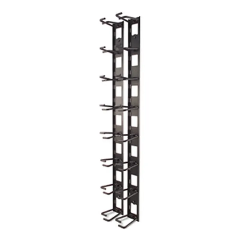 APC NetShelter Cable Management, Vertical Cable Manager, Cable Rings, Set of 8, Black, 55 mm x 766 mm x 85 mm — photo 1 of 5