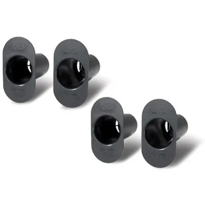 APC NetShelter Cable Management, Vertical Cable Manager, Spools for Vertical Fiber Organizer, Set of 4, Black, 64 x 119 x 103 mm