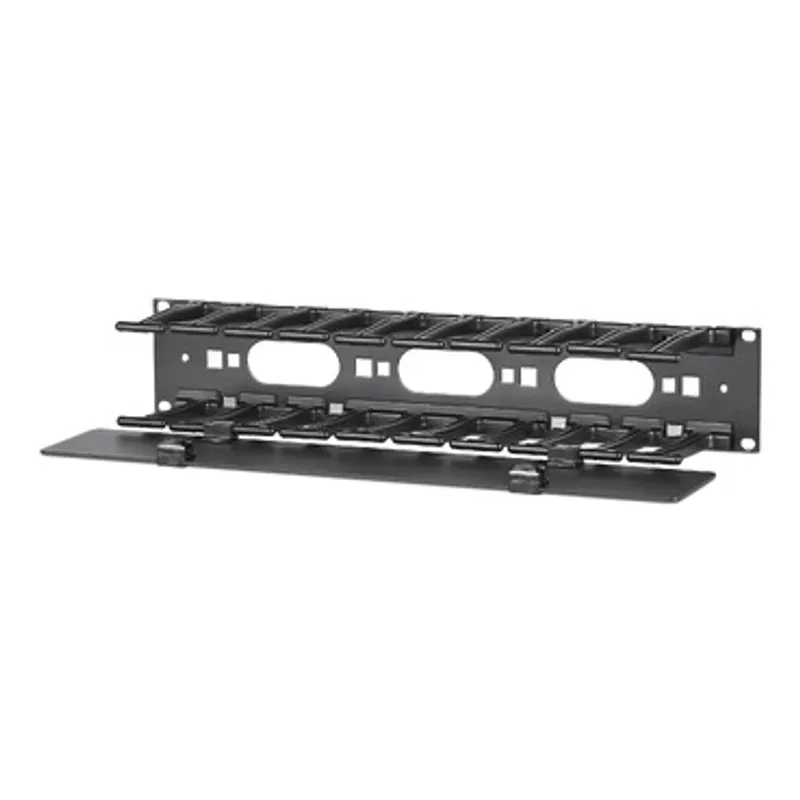 APC NetShelter Cable Management, Horizontal Cable Manager, 2U, Single Side with Cover, Black, 483 x 88 x 110 mm — photo 2 of 3