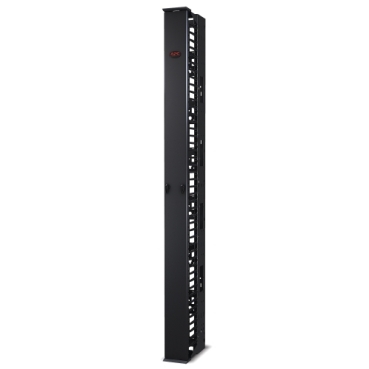 Performance,Vertical Cable Manager for 2 & 4 Post Racks, 84"H x 6"W, Single-Sided with Door
