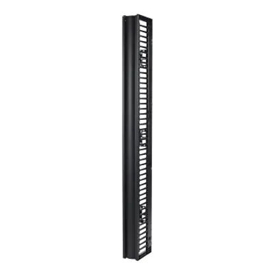 Valueline, Vertical Cable Manager for 2 & 4 Post Racks, 84"H X 6"W, Single-Sided with Door