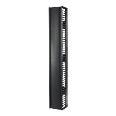 Valueline, Vertical Cable Manager for 2 & 4 Post Racks, 84"H X 12"W, Single-Sided with Door