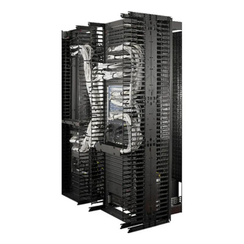 Valueline, Vertical Cable Manager for 2 & 4 Post Racks, 84"H X 12"W, Double-Sided with Doors — photo 13 of 14