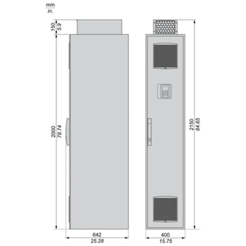 variable speed drive, Altivar Process ATV600, ATV630, 160kW, 380 to 440V, IP21 — photo 2 of 6
